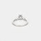 Bague 52 Bague en or blanc 18 carats avec diamant 0,15 ct 58 Facettes