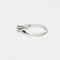 Bague 52 Bague en or blanc 18 carats avec diamant 0,15 ct 58 Facettes