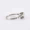 Bague 55 Solitaire - Bague en platine avec diamants taille ancienne 58 Facettes