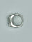 Bague 55 Bague chevalière homme en or blanc 750 avec diamants 58 Facettes