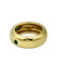 Bague 53 Poiray - Bague jonc en or jaune avec émeraudes 58 Facettes