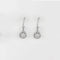 Boucles d'oreilles Boucles d’oreilles pendantes en or blanc 750 pavées de diamants 58 Facettes