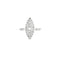 Bague 56 Bague marquise en or blanc 18 carats et diamants 58 Facettes