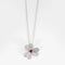 Pendentif Pendentif en or blanc 750 avec rubis et diamants 58 Facettes