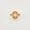 Bague 54 Bague en or jaune 750 avec diamants 58 Facettes