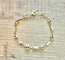 Bracelet Bracelet grains de café en or jaune et or blanc 58 Facettes