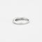 Bague 54 Alliance demi-tour en or blanc 750 et diamants 58 Facettes
