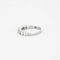 Bague 54 Alliance demi-tour en or blanc 750 et diamants 58 Facettes