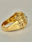 Bague 57 Bague dôme pavée de diamants en or jaune 750 58 Facettes