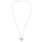 Collier Collier cœur en or blanc 750 serti de diamants 58 Facettes