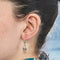 Boucles d'oreilles Boucles d’oreilles en or jaune et platine avec perles fines et diamant 58 Facettes