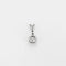 Collier Chaîne et pendentif en or 18K et platine 950, diamants 58 Facettes