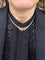 Collier Collier draperie en or jaune 750 58 Facettes