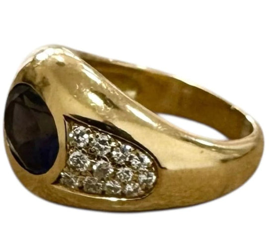 Bague 51 Mauboussin - Bague en or jaune 750 ornée d’iolite et diamants 58 Facettes