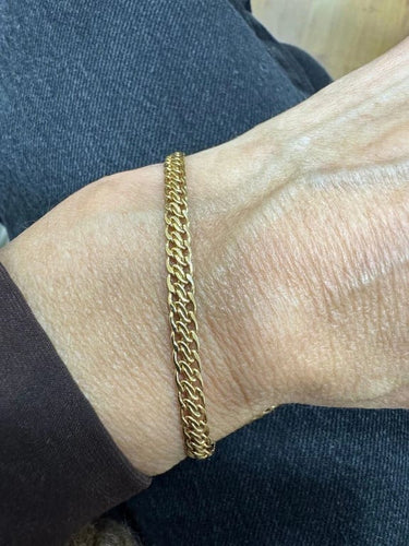 Bracelet Bracelet en or jaune 750, maille américaine 58 Facettes