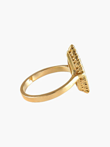 Bague 55 Bague marquise en or jaune 18 carats et diamants 58 Facettes