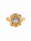 Bague 48 Bague vintage en or jaune 18 carats avec diamant 58 Facettes