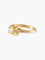 Bague 54 Bague solitaire vintage en or jaune 18 carats avec diamant 58 Facettes