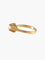 Bague 54 Bague solitaire vintage en or jaune 18 carats avec diamant 58 Facettes