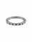 Bague 51.5 Bague alliance tour complet saphirs et diamants en or blanc 18 carats 58 Facettes
