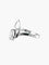 Bague 51 Bague en or blanc 18 carats sertie d’un diamant navette 58 Facettes