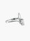 Bague 51 Bague en or blanc 18 carats sertie d’un diamant navette 58 Facettes