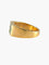 Bague 55.5 Chevalière en or jaune 18 carats avec émeraudes et diamants 58 Facettes