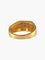Bague 55.5 Chevalière en or jaune 18 carats avec émeraudes et diamants 58 Facettes
