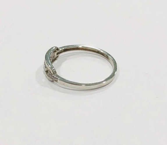 Bague 54 Bague trilogie en or blanc 18 k et diamants 58 Facettes