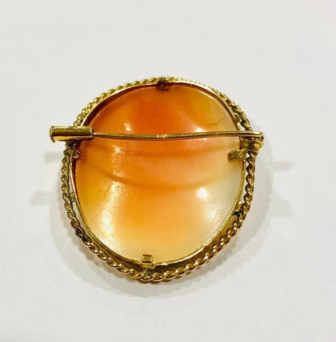 Broche Broche camée ancienne en or jaune 14K 58 Facettes