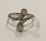 Bague 55.5 Bague Toi et Moi en or blanc 18 k et diamants 58 Facettes