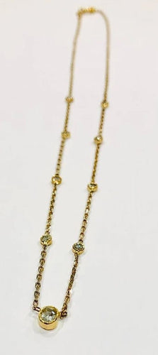 Collier Collier chaîne maille forçat facettée en diamants 58 Facettes