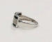 Bague 56 Bague en or blanc 18K avec saphirs et diamants 58 Facettes