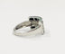 Bague 56 Bague en or blanc 18K avec saphirs et diamants 58 Facettes