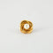 Boucles d'oreilles Boucles d'oreilles vintage fleur en or jaune 18 k et perles 58 Facettes