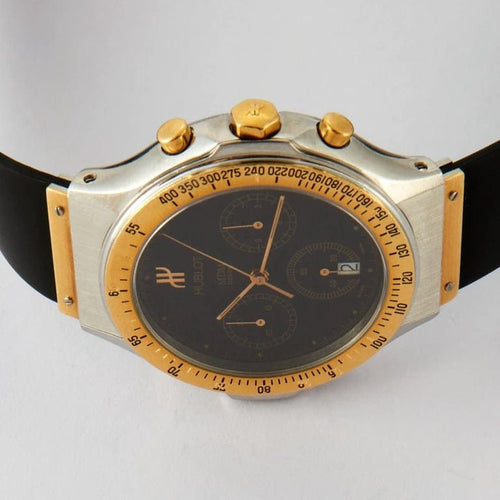 Montre Hublot MDM - Montre chronographe 18K et acier 58 Facettes