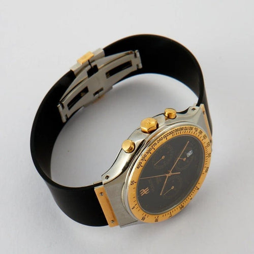 Montre Hublot MDM - Montre chronographe 18K et acier 58 Facettes