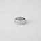Bague 56 Bague ruban en or blanc 18K sertie de 7 diamants 58 Facettes