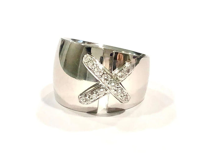 Bague 49 Chaumet Le Lien - Bague en or blanc 18k et diamants 58 Facettes