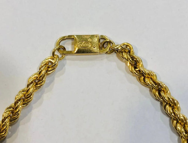 Collier CHINI BREV - Collier maille corde en or jaune 18K 58 Facettes