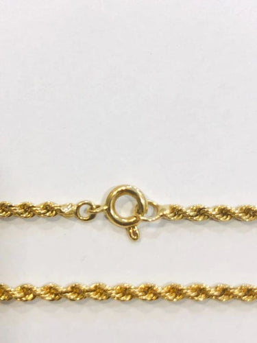 Collier Collier maille corde en or jaune 18 carats, rubis et diamants 58 Facettes