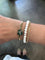 Bracelet Bracelet ancien en or jaune 18k avec émeraudes et diamants 58 Facettes