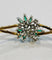 Bracelet Bracelet ancien en or jaune 18k avec émeraudes et diamants 58 Facettes
