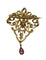 Broche Broche ancienne baroque en or jaune 18k, perles et diamant 58 Facettes