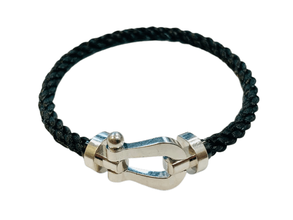 Bracelet FRED Force 10 - Bracelet en or blanc et acier 58 Facettes