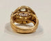 Bague 53 Bague tourbillon ancienne en or jaune 18K et diamant 58 Facettes