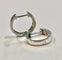 Boucles d'oreilles Créoles en or blanc 18K serties de diamants 58 Facettes