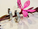 Boucles d'oreilles Créoles en or blanc 18K serties de diamants 58 Facettes
