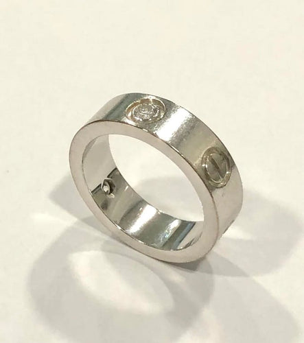 Bague 50 Cartier Love - Bague en or blanc 18k et diamants 58 Facettes