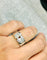 Bague 54 Bague en or blanc 18K pavée de diamants 58 Facettes